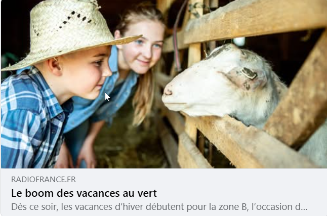 Le boom des vacances au vert