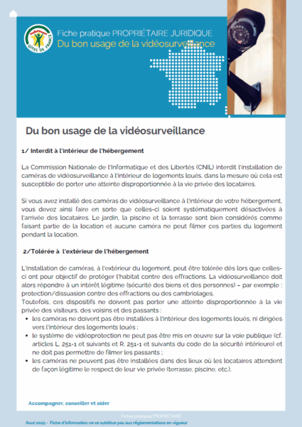 fiche pratique videosurveillance
