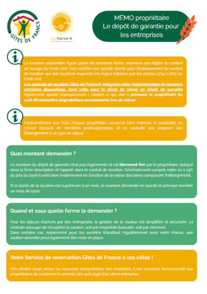 memo caution entreprises