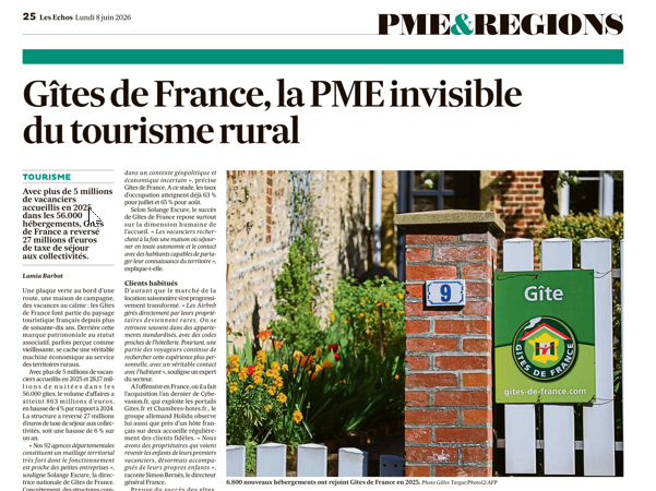 Gîtes de France, la PME invisible du tourisme rural
