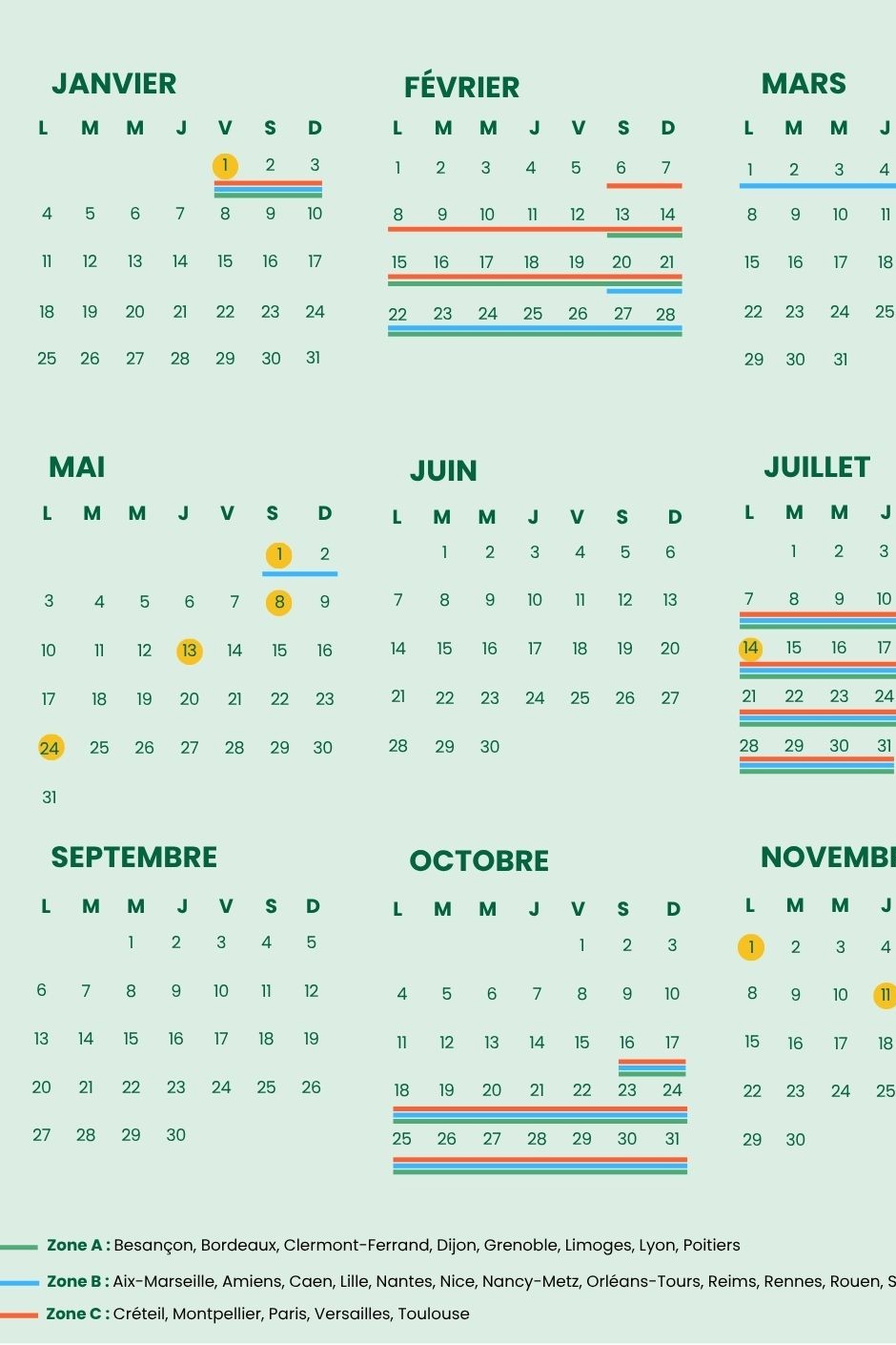 calendrier 2027